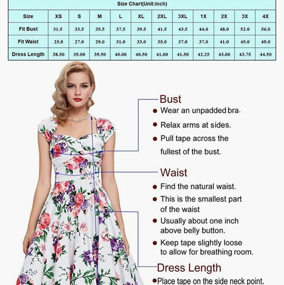 EUC| GRACE KARIN Boatneck Vintage Inspired Women's Blue XL Dress - Picture 4 of 4